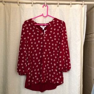 Market and Spruce Stitch Fix red floral top